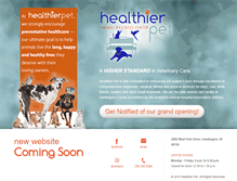 Tablet Screenshot of healthierpet.com